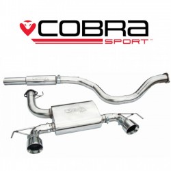 VZ11G Cobra Sport Vauxhall Corsa D Nurburgring (2007-09) Cat Back exhaust System (2.5" bore) (Resonated), Cobra Sport, VZ11G